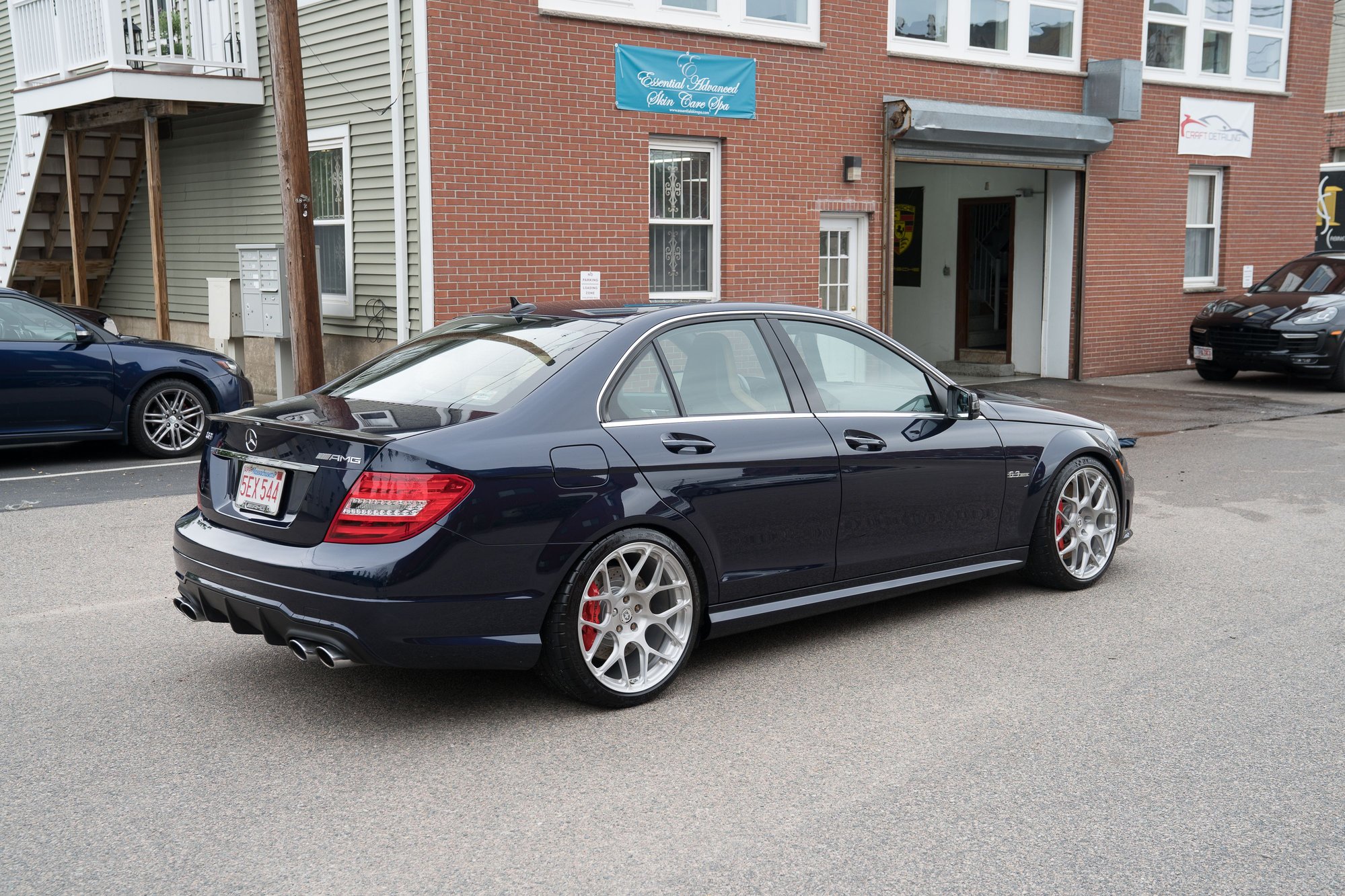 2012 Mercedes-Benz  - 2012 C63 - Lunar Blue Metallic P31 with 44O cooling kit, KW V3, HRE and more - Used - VIN WDDGF7HB8CA650341 - 68,800 Miles - 8 cyl - 2WD - Automatic - Sedan - Blue - Boston, MA 02124, United States