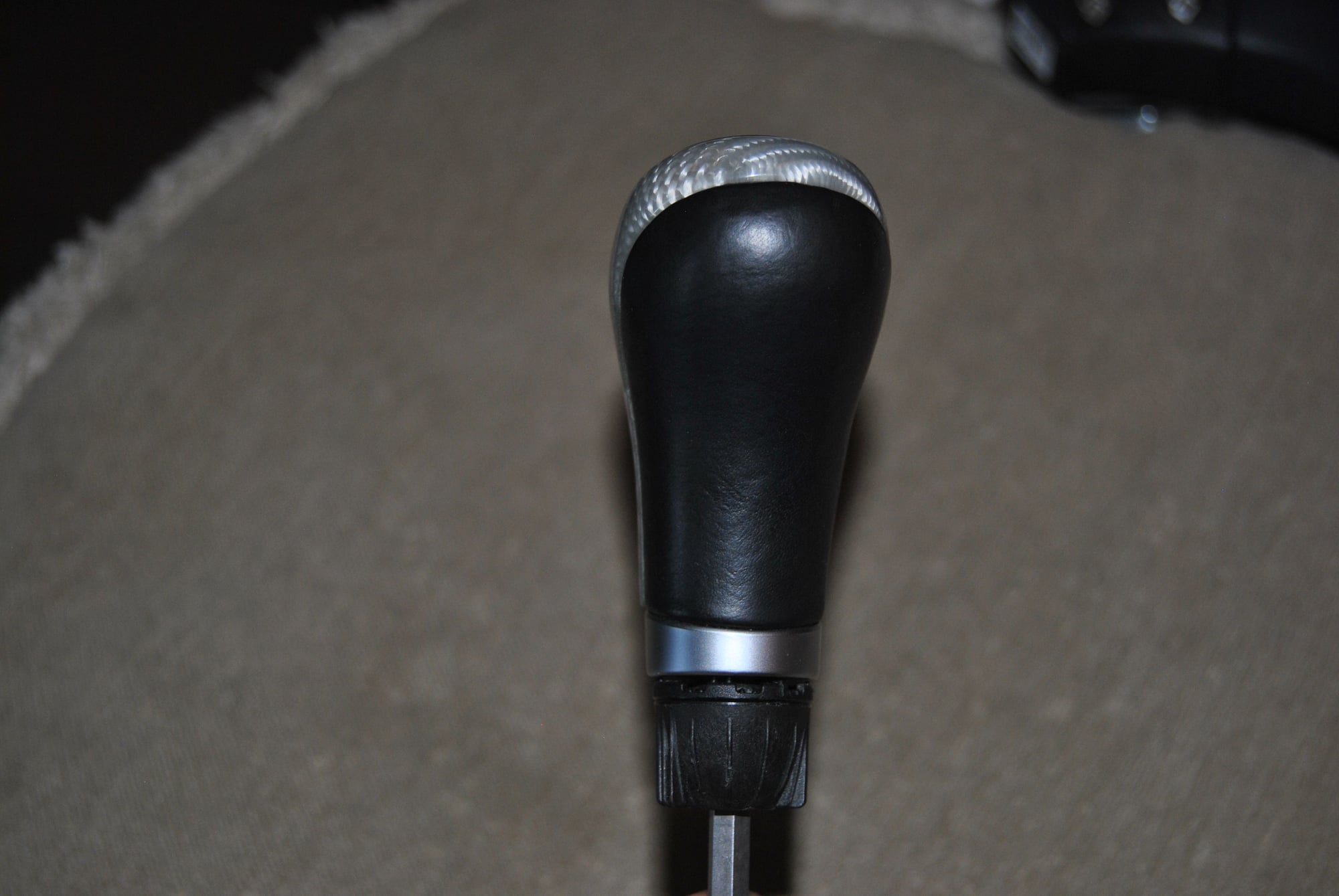 Interior/Upholstery - '01-'04 MB W203 Flat Bottom Carbon Fiber & Leather Steering Wheel/Gearshift Knob - Used - 2001 to 2004 Mercedes-Benz All Models - Upland, CA 91784, United States