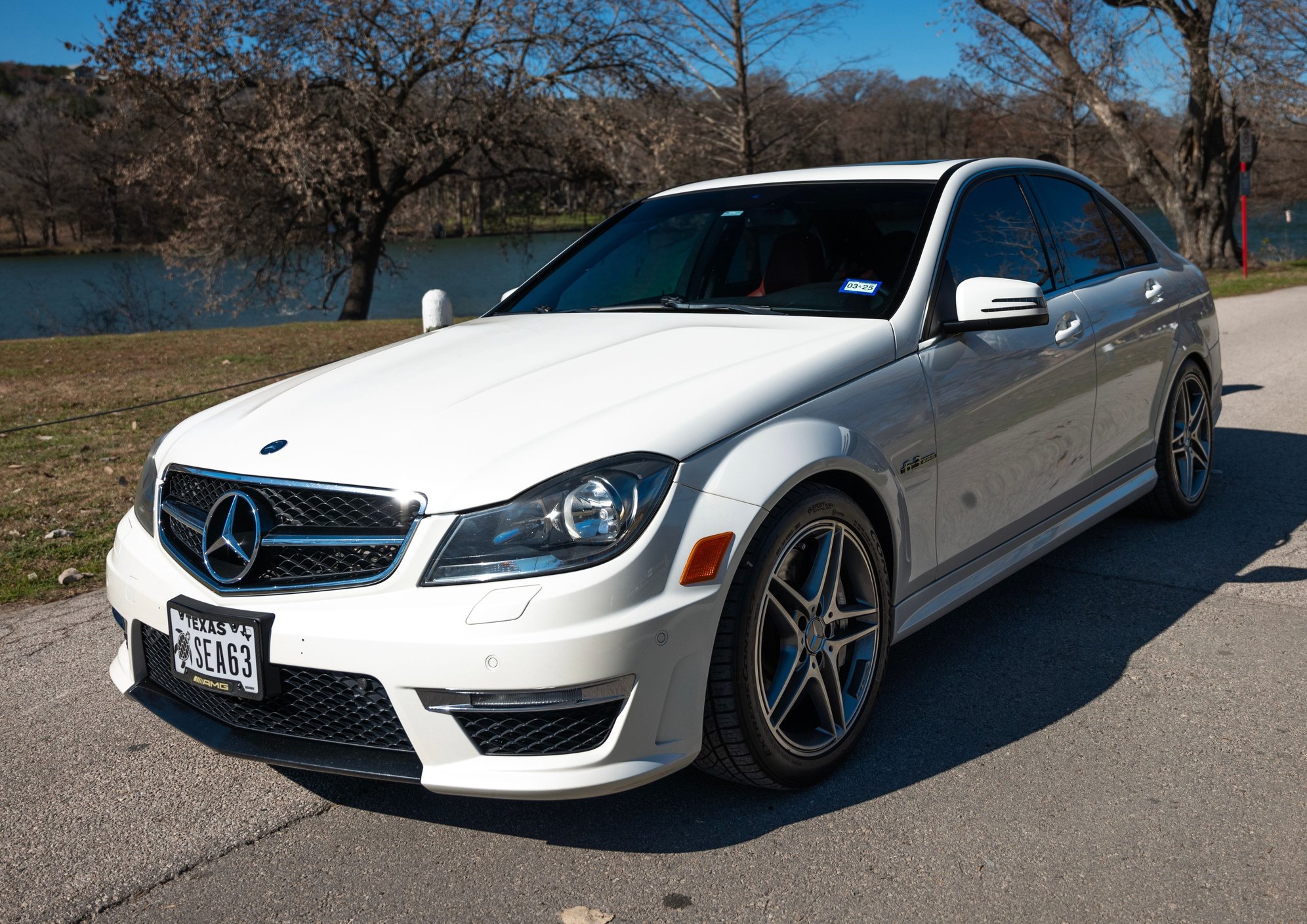 2012 Mercedes-Benz C63 AMG - 2012 C63 AMG - Used - VIN WDDGF7HB3CA687099 - 119,500 Miles - 8 cyl - 2WD - Automatic - Sedan - White - Austin, TX 78735, United States