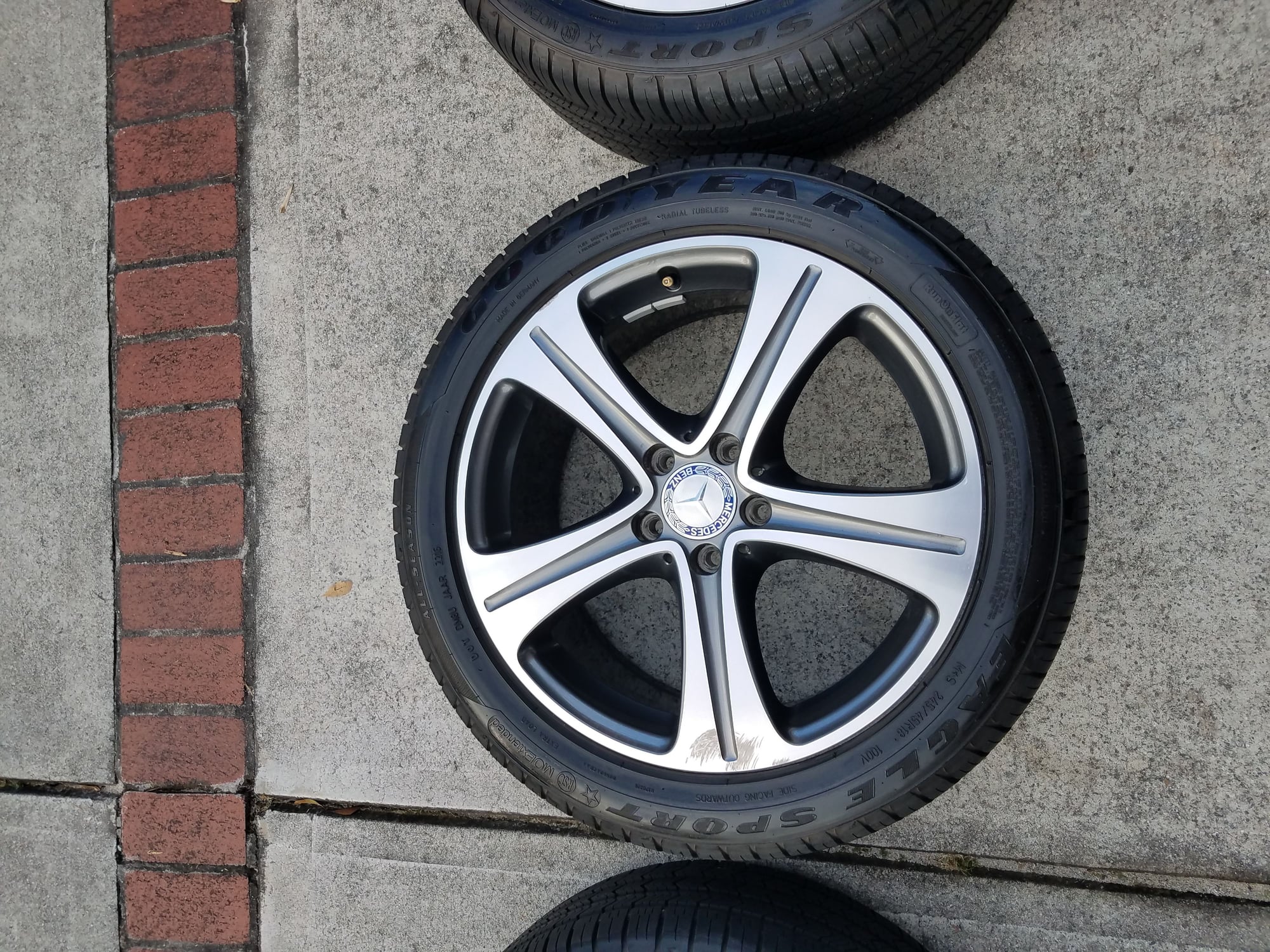 Wheels and Tires/Axles - Mercedes 8Jx18" Inch Original W213 E300 E-Class OEM Wheels/Tires A2134011400 Goodyear - Used - 2017 to 2018 Mercedes-Benz E300 - Decatur, GA 30033, United States