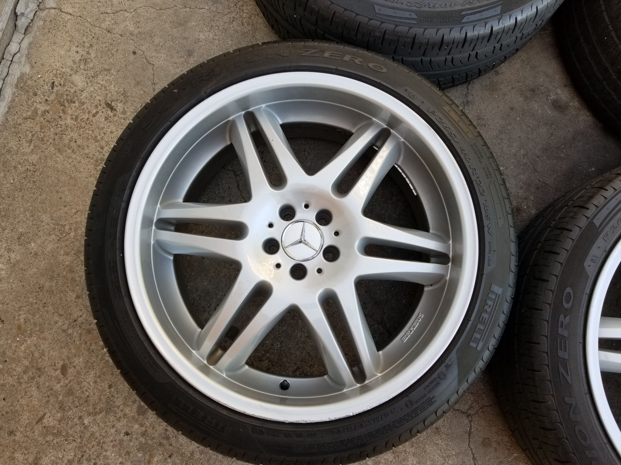 Wheels and Tires/Axles - 22" Brabus Monoblock VI Rims & Pirelli Scorpion Zero Tires - Set of 5 - Used - 1997 to 2019 Mercedes-Benz All Models - San Diego, CA 91945, United States
