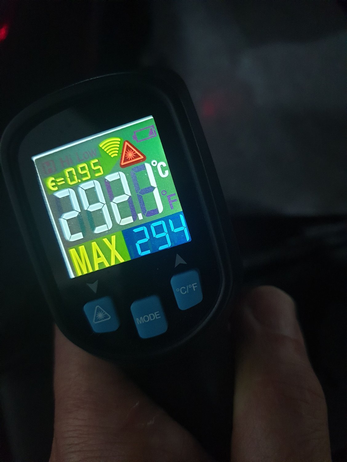 New manifold heat shield to reduce upper engine temps..