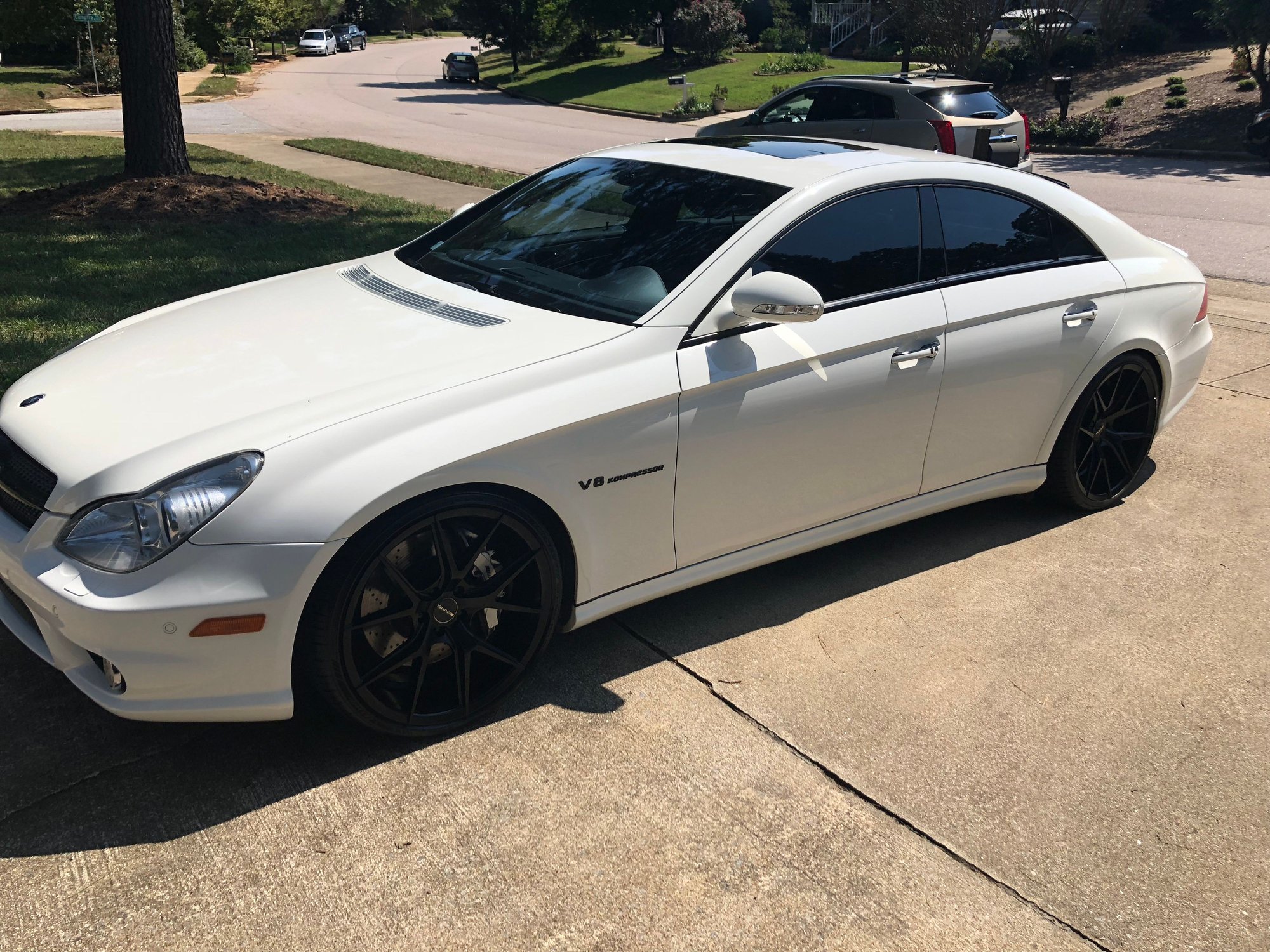 2006 Mercedes-Benz CLS55 AMG - 2006 CLS55 White with low miles on coilovers *second cleanest on the market* - Used - VIN WDDDJ76X16A047297 - 67,000 Miles - 8 cyl - 2WD - Automatic - Sedan - White - Raleigh, NC 27616, United States