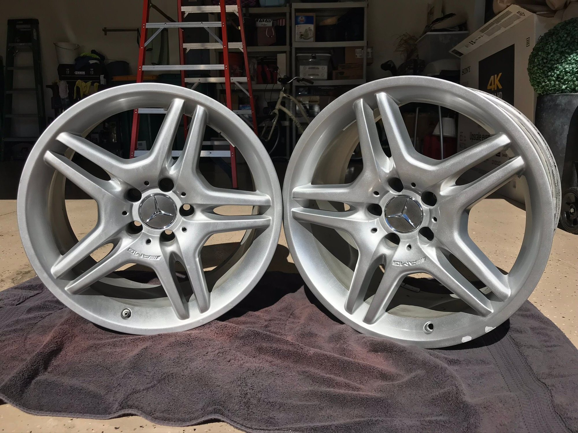 Wheels and Tires/Axles - 18" AMG OEM wheels - Used - 2003 to 2015 Mercedes-Benz SL550 - Naples, FL 34119, United States