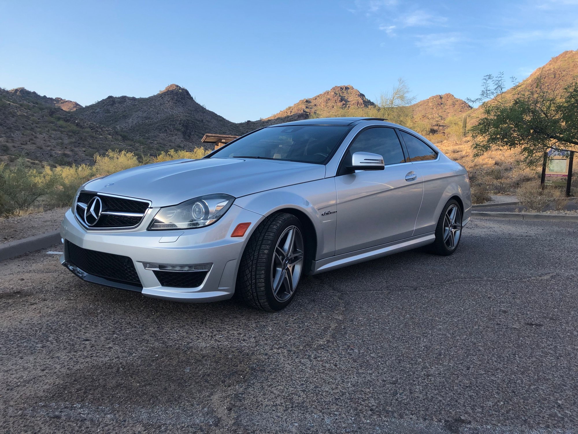 2012 Mercedes-Benz C63 AMG - 2012  Mercedes Benz  C63  AMG,  38k miles! - Used - VIN WDDGJ7HB7CF777907 - 38,000 Miles - 8 cyl - 2WD - Automatic - Coupe - Silver - Phoenix, AZ 85016, United States