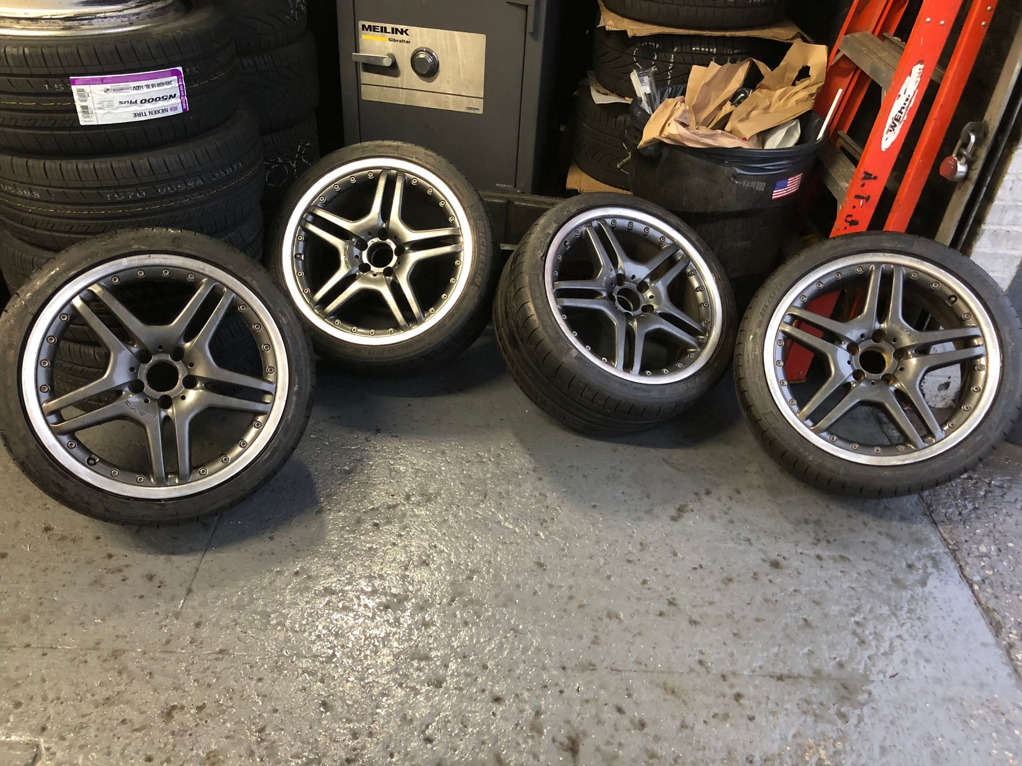 Wheels and Tires/Axles - SL65 R230 2 piece wheels OEM - Used - 2003 to 2012 Mercedes-Benz SL65 AMG - 2003 to 2006 Mercedes-Benz E55 AMG - Queens, NY 11356, United States