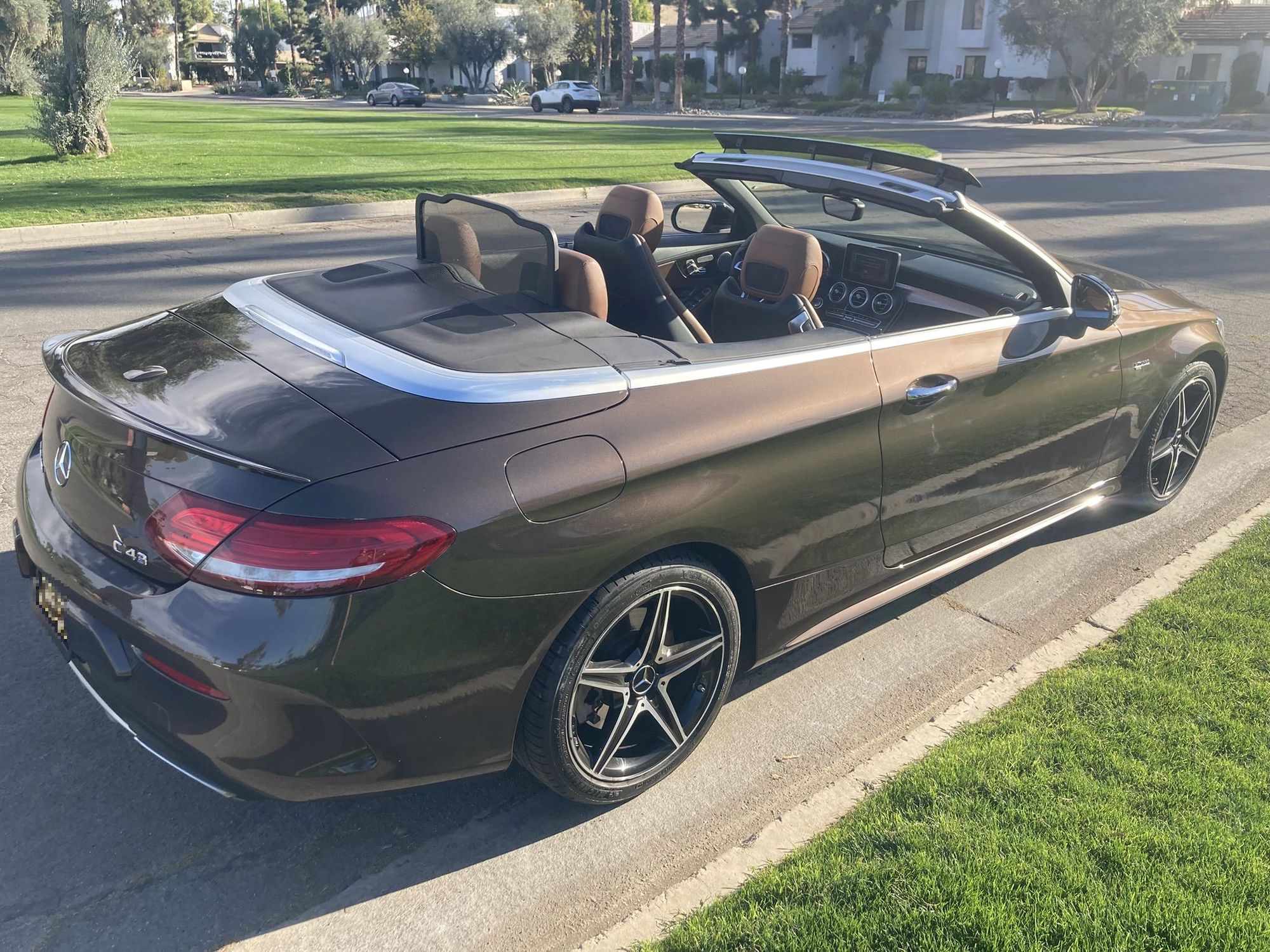 2018 Mercedes-Benz C43 AMG - Rare color-Incredible Deal: 2018 Mercedes-Benz Mercedes-AMG C-Class C 43 AMG Cabriole - Used - VIN WDDWK6EB7JF663264 - 102,500 Miles - 6 cyl - 2WD - Automatic - Convertible - Brown - Palm Springs, CA 92264, United States
