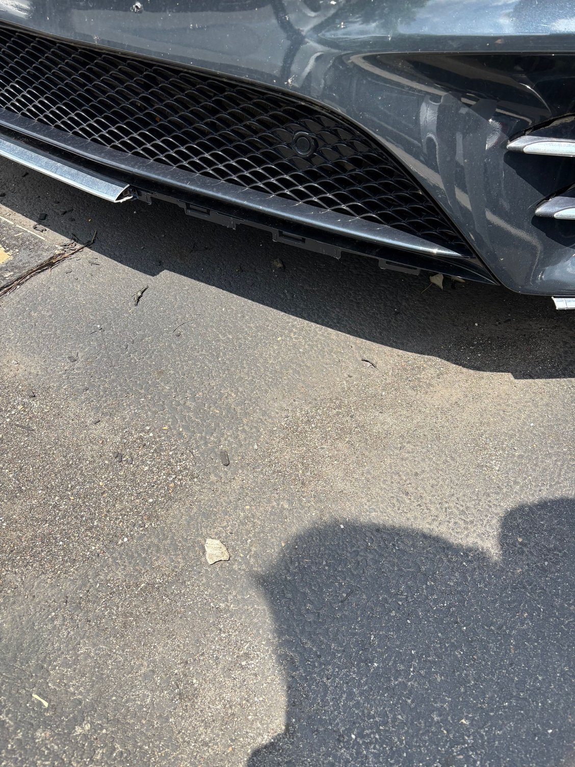 Looking at the broken chrome trim