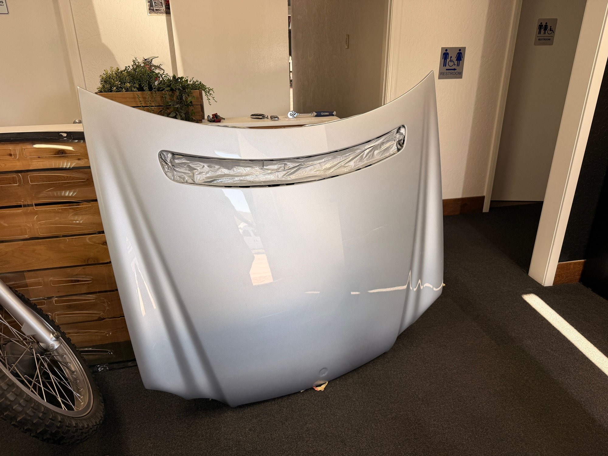 Exterior Body Parts - C209 Carbon Fiber Hood by VIS Racing Painted in 775U Iridium Silver - New - -1 to 2027  All Models - Costa Mesa, CA 92627, United States