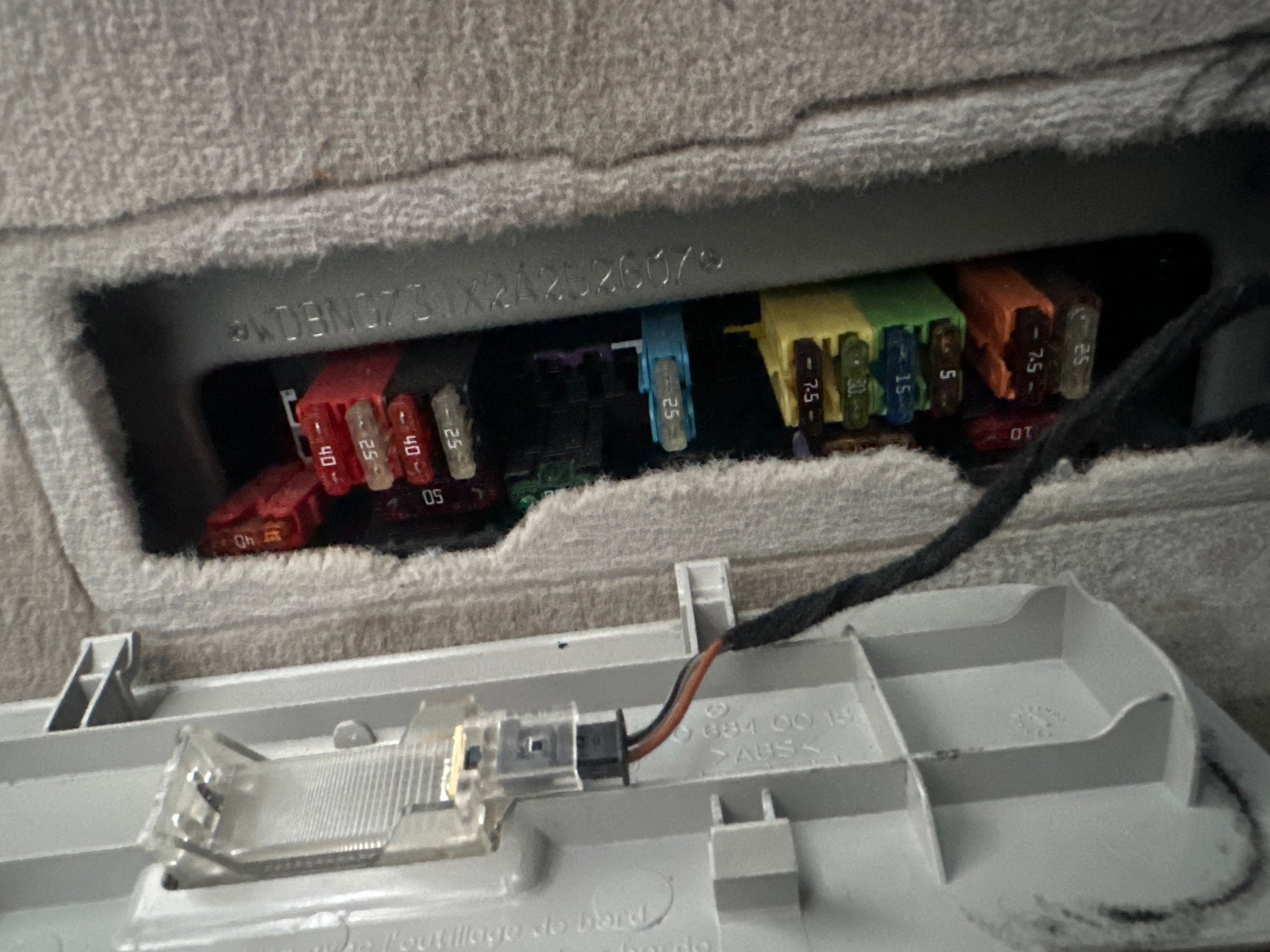 current passenger side rear fuse box