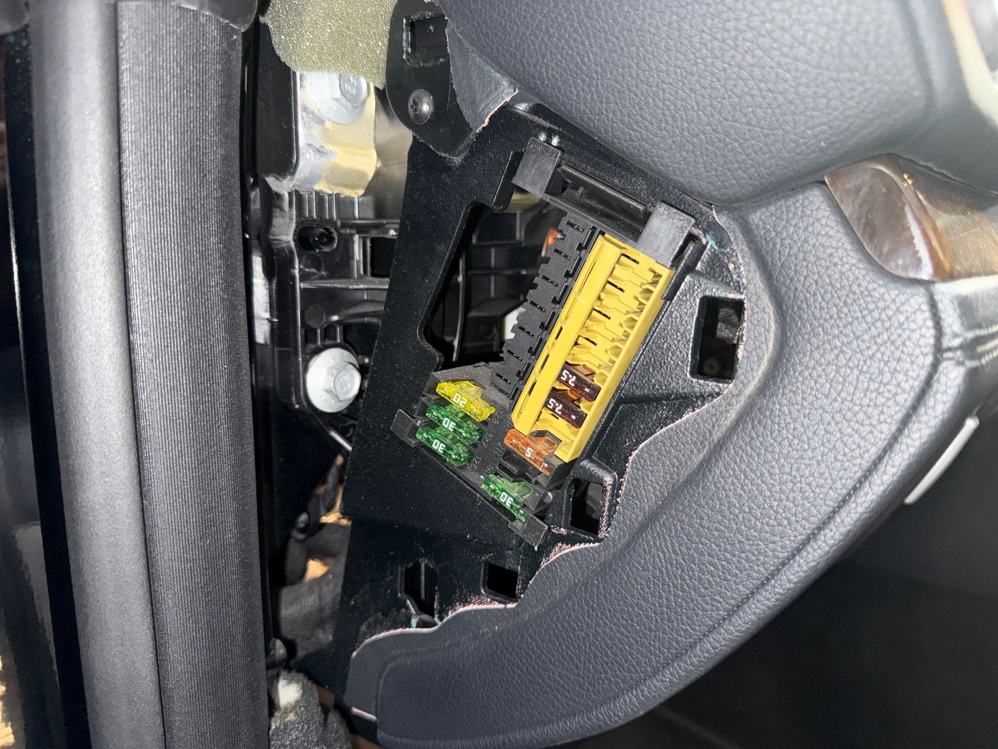 Driver side fuse panel