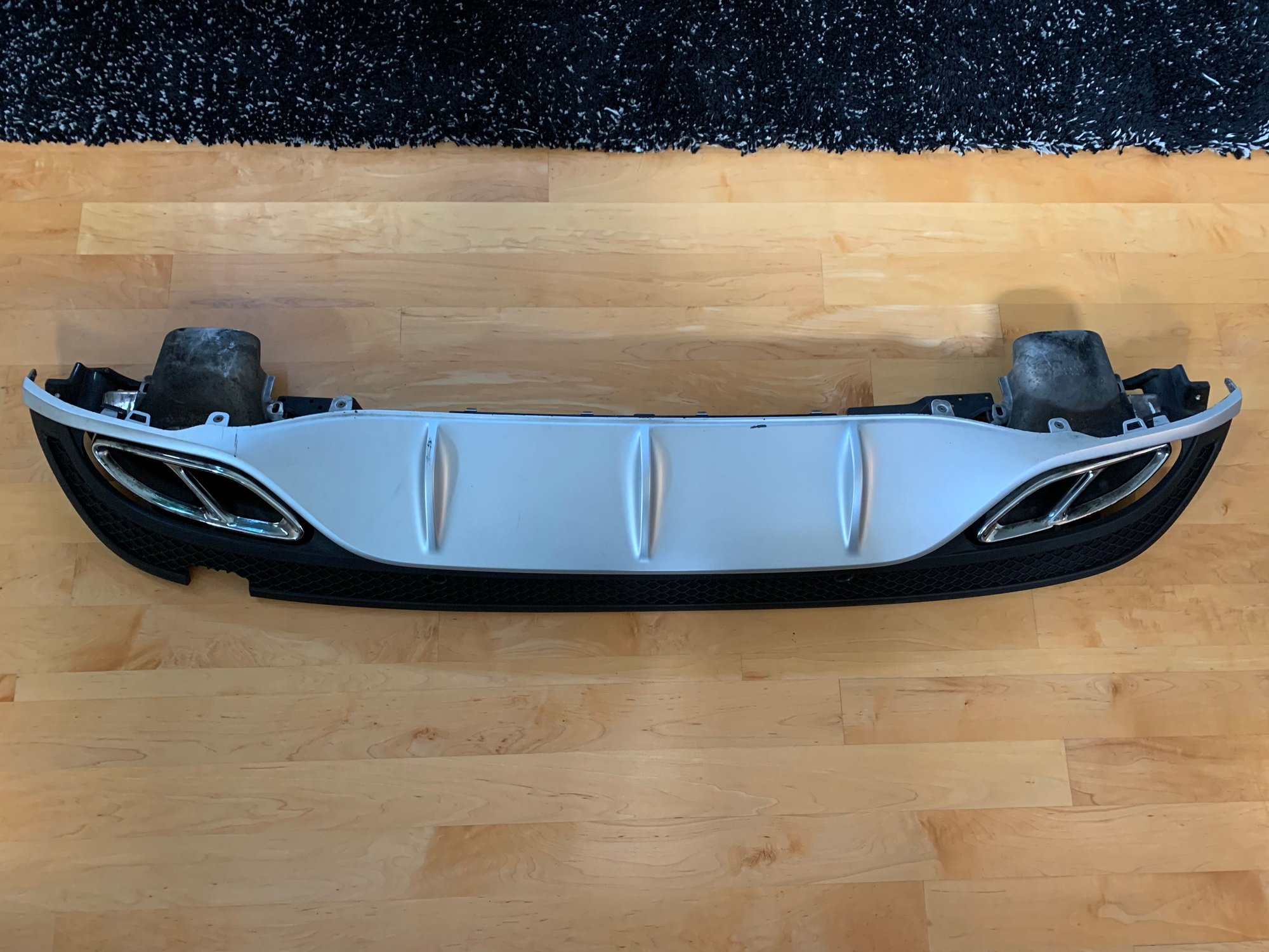 Exterior Body Parts - OEM Rear Bumper Diffuser + Exhaust Tips from C450 AMG - Used - 2015 to 2018 Mercedes-Benz C-Class - Snohomish, WA 98296, United States