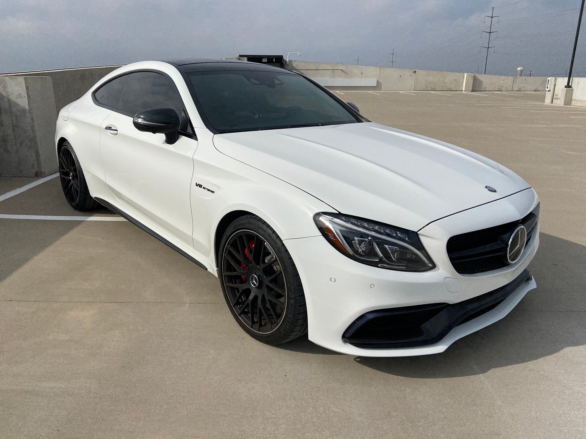 2018 Mercedes-Benz C63 AMG S - CPO 2018 C63S Coupe - Used - VIN WDDWJ8HB1JF604415 - 25,480 Miles - 8 cyl - 2WD - Automatic - Coupe - White - Frisco, TX 75033, United States