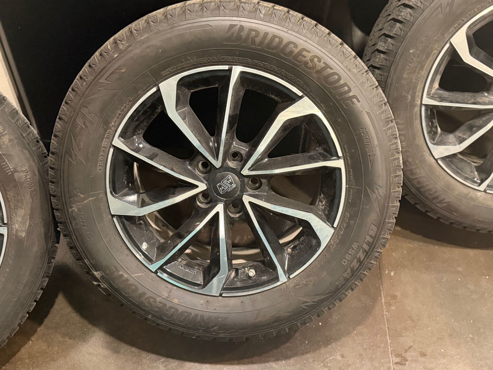Wheels and Tires/Axles - 17 inch Snow tires Bridgestone Blizzak WS90 with Wheels GLB - Used - -1 to 2027  All Models - Bemidji, MN 56601, United States