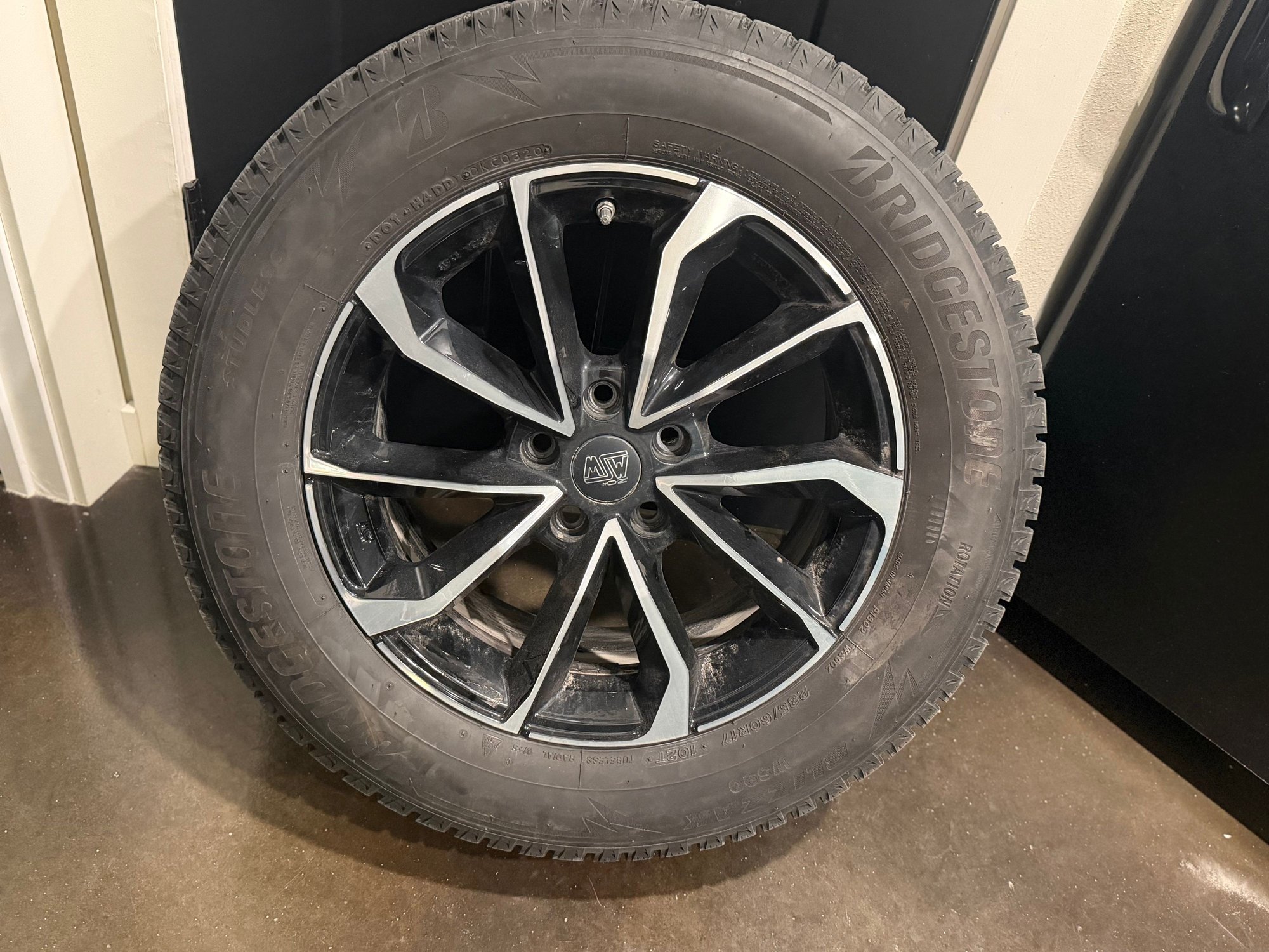 Wheels and Tires/Axles - 17 inch Snow tires Bridgestone Blizzak WS90 with MSW Wheels GLB X 4. - Used - 2020 to 2027 Mercedes-Benz GLB-Class - 0  All Models - Minneapolis, MN 55450, United States