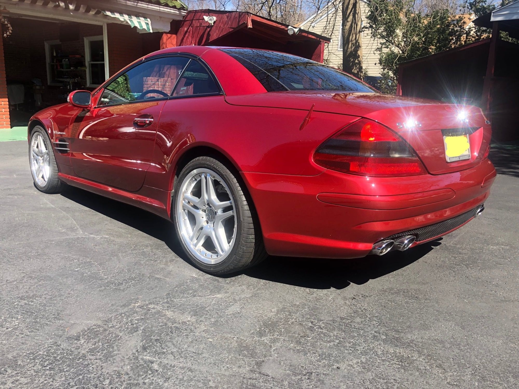 2003 Mercedes-Benz SL55 AMG - FS:  2003 SL55 Firemist Red/Black Single owner, clean car fax - Used - VIN WDBSK74F23F032815 - 37,300 Miles - 8 cyl - 2WD - Automatic - Convertible - Red - Montvale, NJ 07645, United States