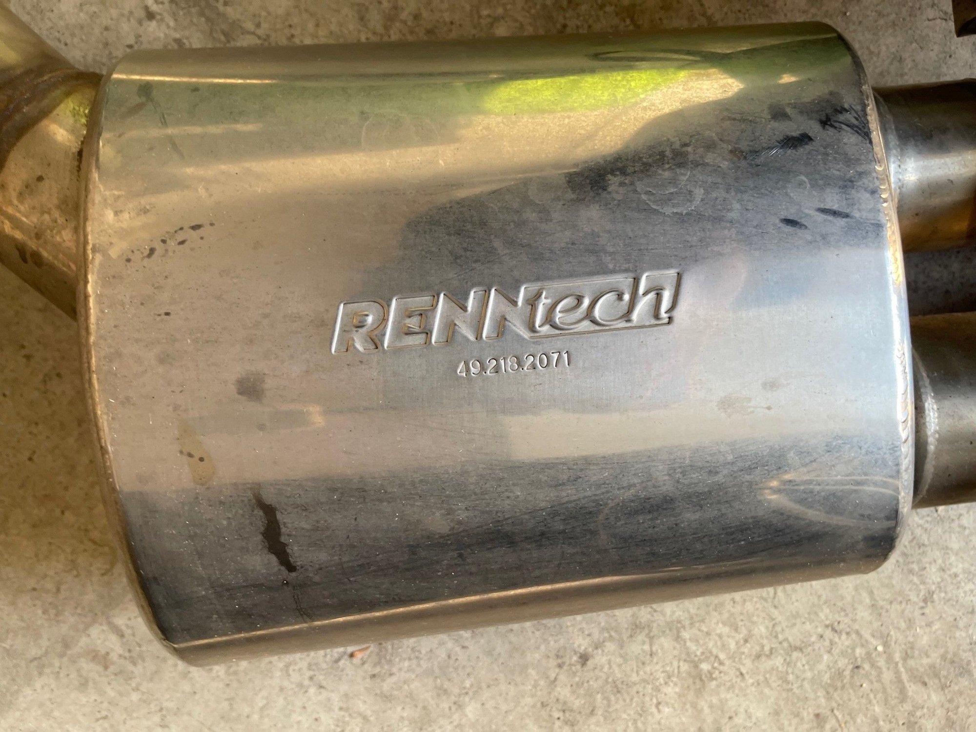 Engine - Exhaust - RENNtech Stainless Steel Sport Mufflers w/out Electronic Valves for W205 - C63 - Used - -1 to 2024  All Models - -1 to 2024  All Models - -1 to 2024  All Models - San Diego, CA 92115, United States