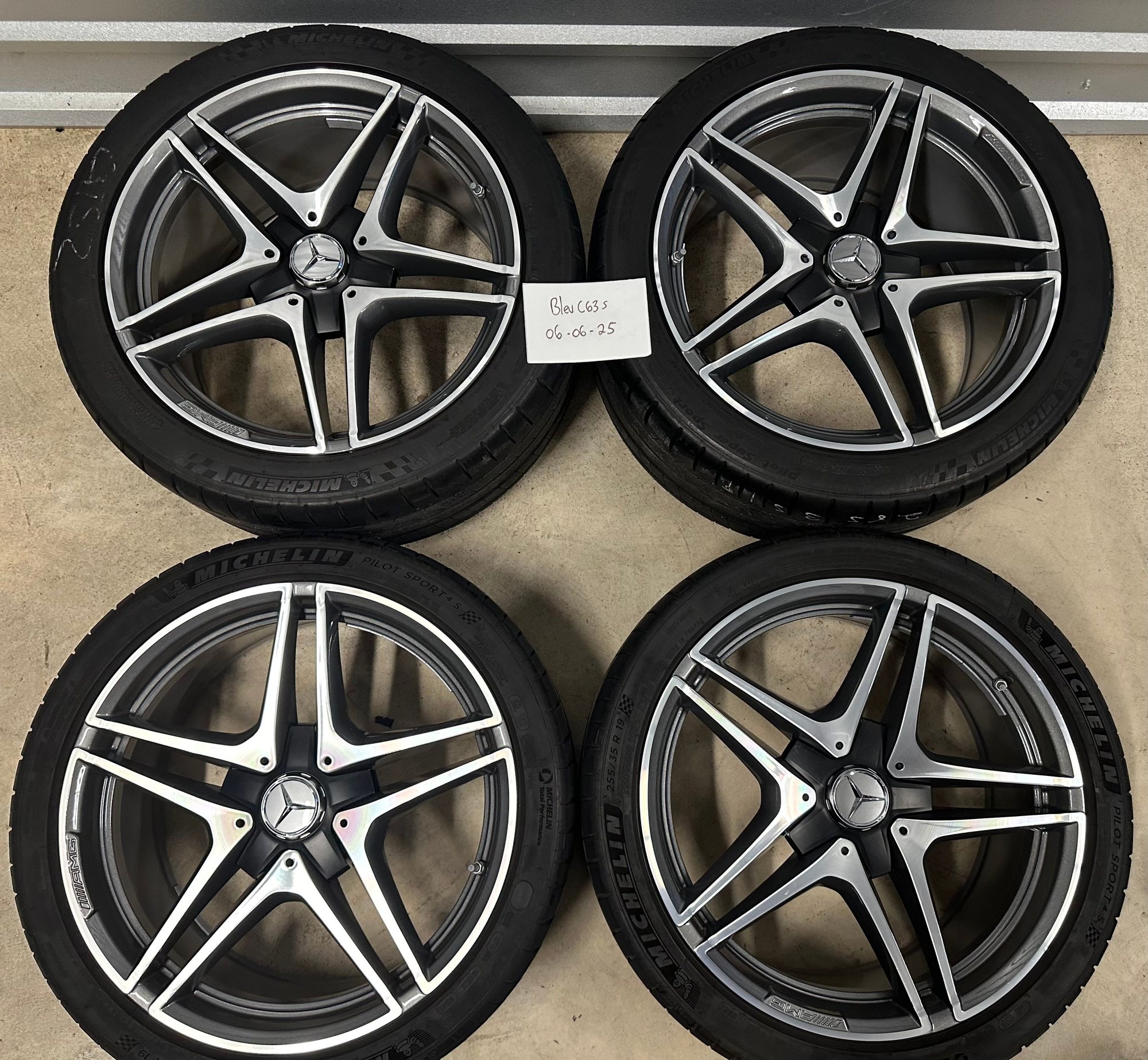 Wheels and Tires/Axles - Mercedes AMG C Class C63s OEM 19” Wheels & Tires - New - All Years Mercedes-Benz C-Class - Dallas, TX 75088, United States