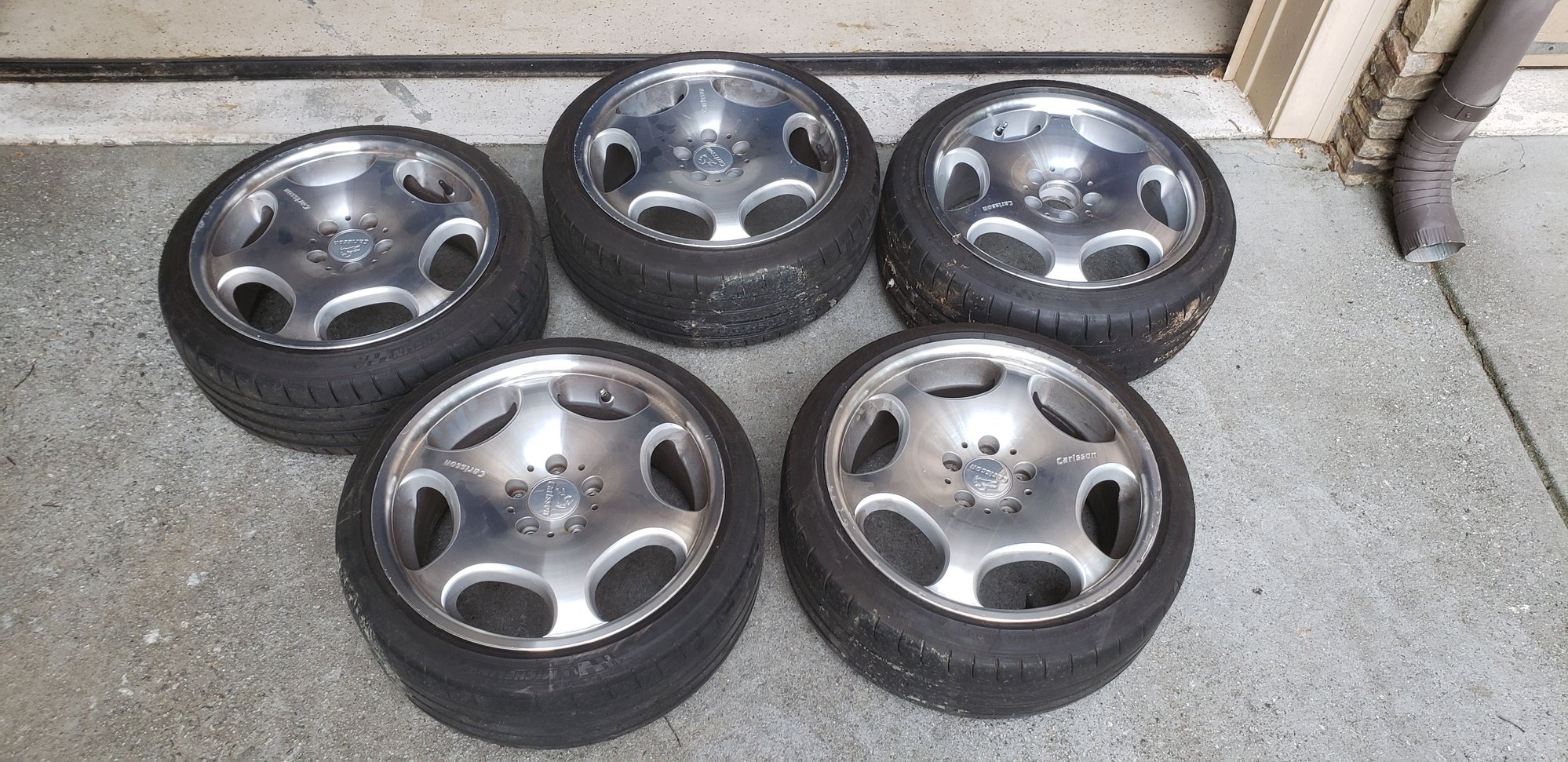 Wheels and Tires/Axles - Carlsson EVO Wheels 18" Set of 5, ET 40, W124 w140 w208 w210 w211 VW - Used - 1987 to 1995 Mercedes-Benz E320 - Atlanta, GA 30033, United States