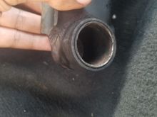 i attempted to use the extractor for this one in particular,maybe i had ran out of patience dealing with this and chose to put the torch to this bearing and ended up getting it out but ultimately the cap is from the bushing is stuck in.. id assume a chisel or something will get this out