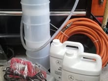 Fluid extractor, vacuum pump, compressor hse and MeBe coolant.