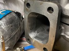 Porting the turbine housings as well... there is a lot of material that can be taken off of these turbine housings even just to gasket match the port 