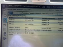 Initial connectivity using xentry shows the module is visible with current firmware installed. 