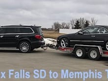 GL350 hauling the CL600 to Memphis