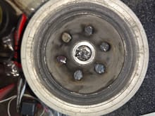 
OLD crank pulley with rubber 

