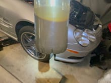 Coolant mixed with oil 