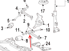 lower control arm leak