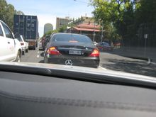 Now this guy's gone to the trouble of chopping up his fake badges to create an entirely new model: The CLS35 AMG!