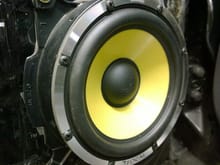 The magnet on the woofer is MASSIVE, depth of 3.1".