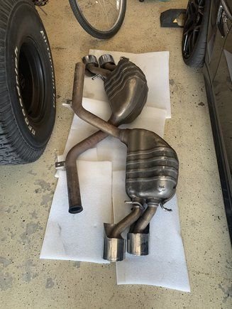 Engine - Exhaust - W204 C63 OEM Mufflers - Used - All Years Mercedes-Benz All Models - Los Angeles, CA 90010, United States