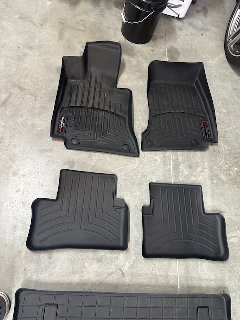 Interior/Upholstery - WeatherTech floor mats from 2018 E63S wagon, including cargo area (Mercedes W213) - Used - 2018 to 2025 Mercedes-Benz E63 AMG S - Newport, RI 02842, United States