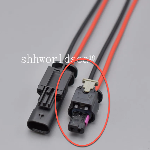 I used this to protect the connector to the actual inside solenoid. AliExpress. Get the 2-wire connector.  Mercedes-Benz A0225451926