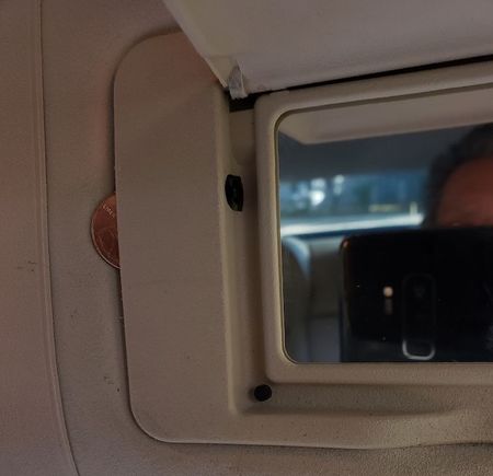 LG BLK TO LEFT OF MIRROR AT TOP IS THE SWITCH