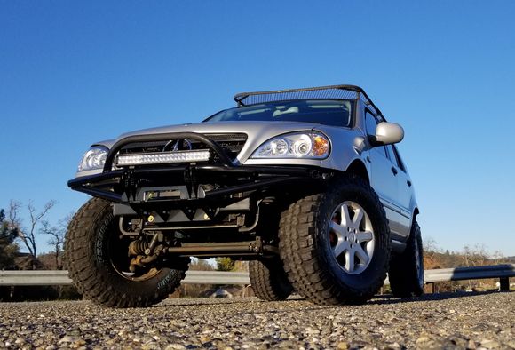 Front bumper done and 35s on