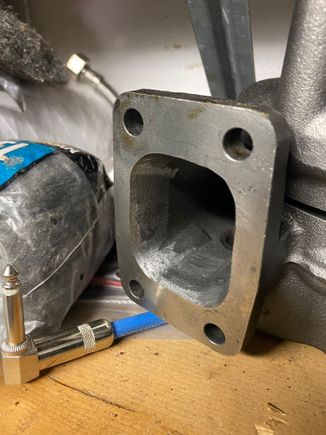 Porting the turbine housings as well... there is a lot of material that can be taken off of these turbine housings even just to gasket match the port 