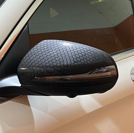 Honeycomb textured  vinyl wrap