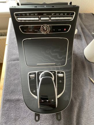 The new openpored black ash, new trim and IWC clock from an AMG E63s First Edition(yellow details compared to red)