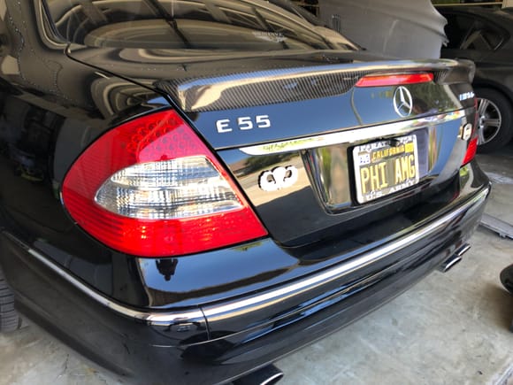 Facelift trunk lid and taillights 