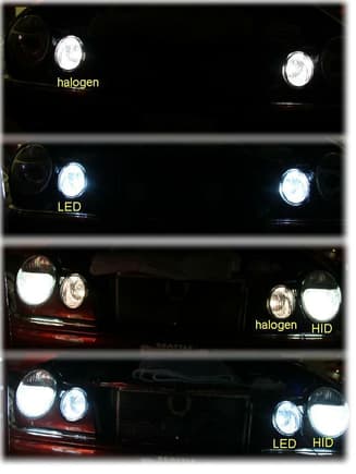 it would be the bulb combination at the bottom (HID and LED cool)
