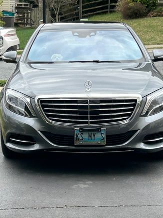 Just a quick shot with my little copilot in tow. 
2016 S550W4, Executive Rear Seat Package Plus. 

Love everything about this car, except the base 18” wheels. Noise and ride quality great, would appreciate the look of multi spoke. Is it as simple as ordering and replacing rims a designed to fit? I found some higher quality runs modeled after the OEM that my neighbor (MB Master Tech certified) has used. Thoughts? 