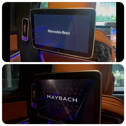 Maybach Startup Logo in Rear Seat Touch Screen