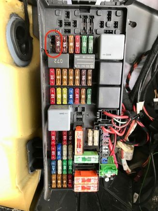 Picture showing fuse #57