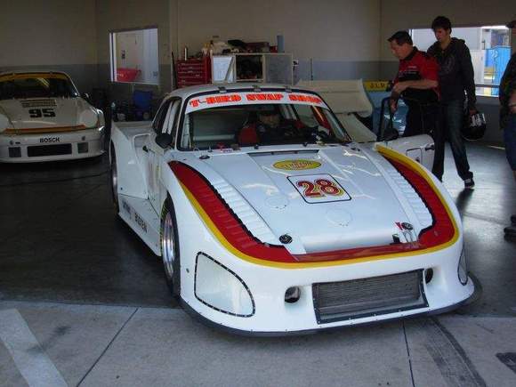 At the Rennsport Reunion with my son at Daytona
