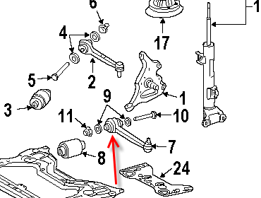 lower control arm leak