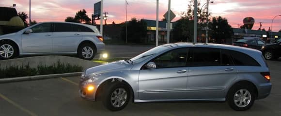 The dealer at sunset