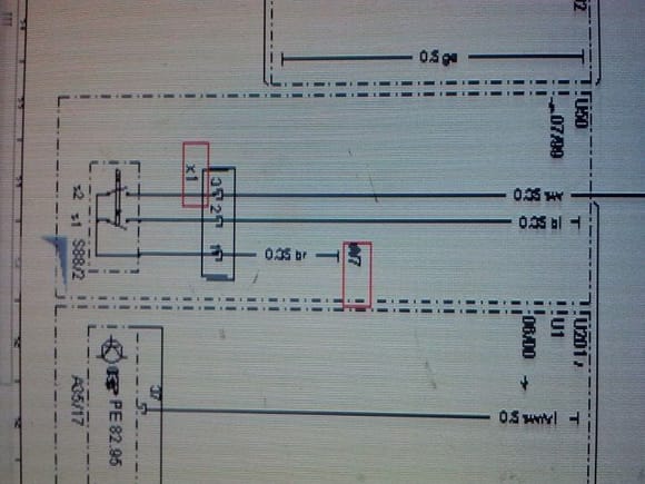 Blue hash is the switch, Cable 3 goes to PSE control